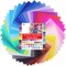 Large Origami Paper 10x10, 50 Vivid Colors, 100 Sheets 10 inch Square Colored Paper, Single Sided Origami for Arts and Crafts Projects, 25x25cm